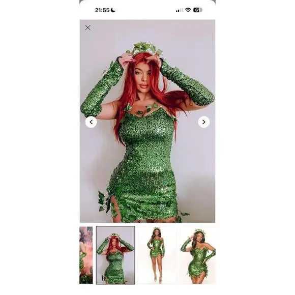 Little Miss Ivy Halloween 3 Piece Costume
Set - Green - Picture 7 of 7
